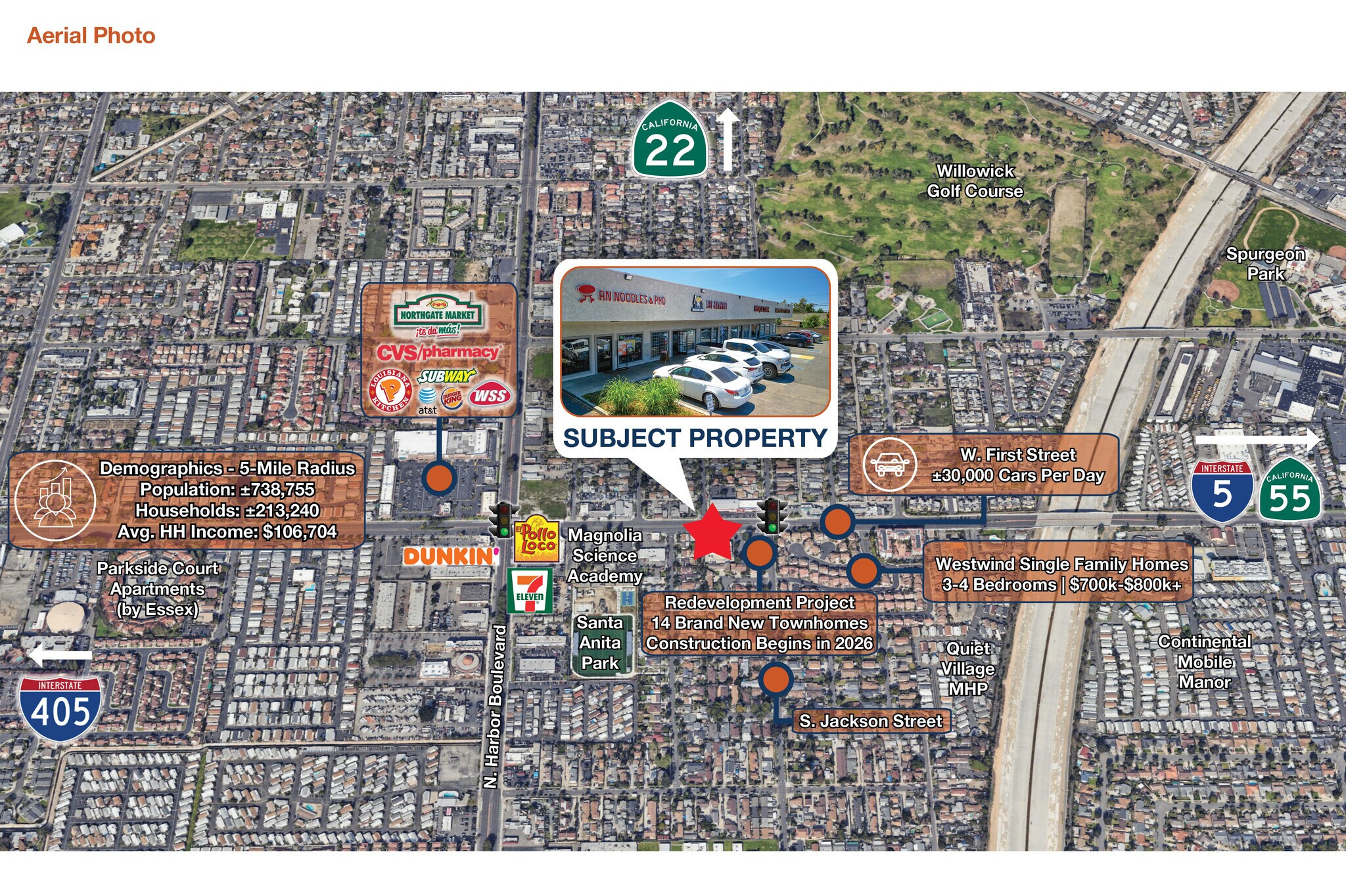 3520-3530 W 1st St, Santa Ana, CA à vendre Photo du bâtiment- Image 1 de 1