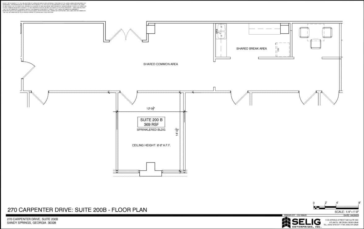 270 Carpenter Dr NE, Sandy Springs, GA for lease Floor Plan- Image 1 of 1