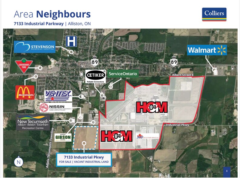 7133 Industrial Pky, Beeton, ON à vendre - Aérien - Image 2 de 2