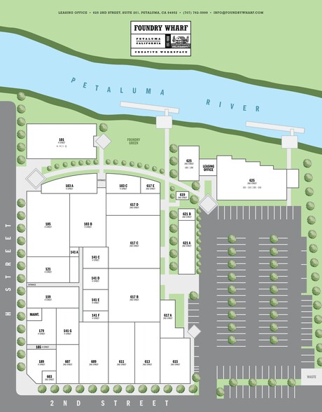 625 2nd St, Petaluma, CA for lease - Site Plan - Image 1 of 11