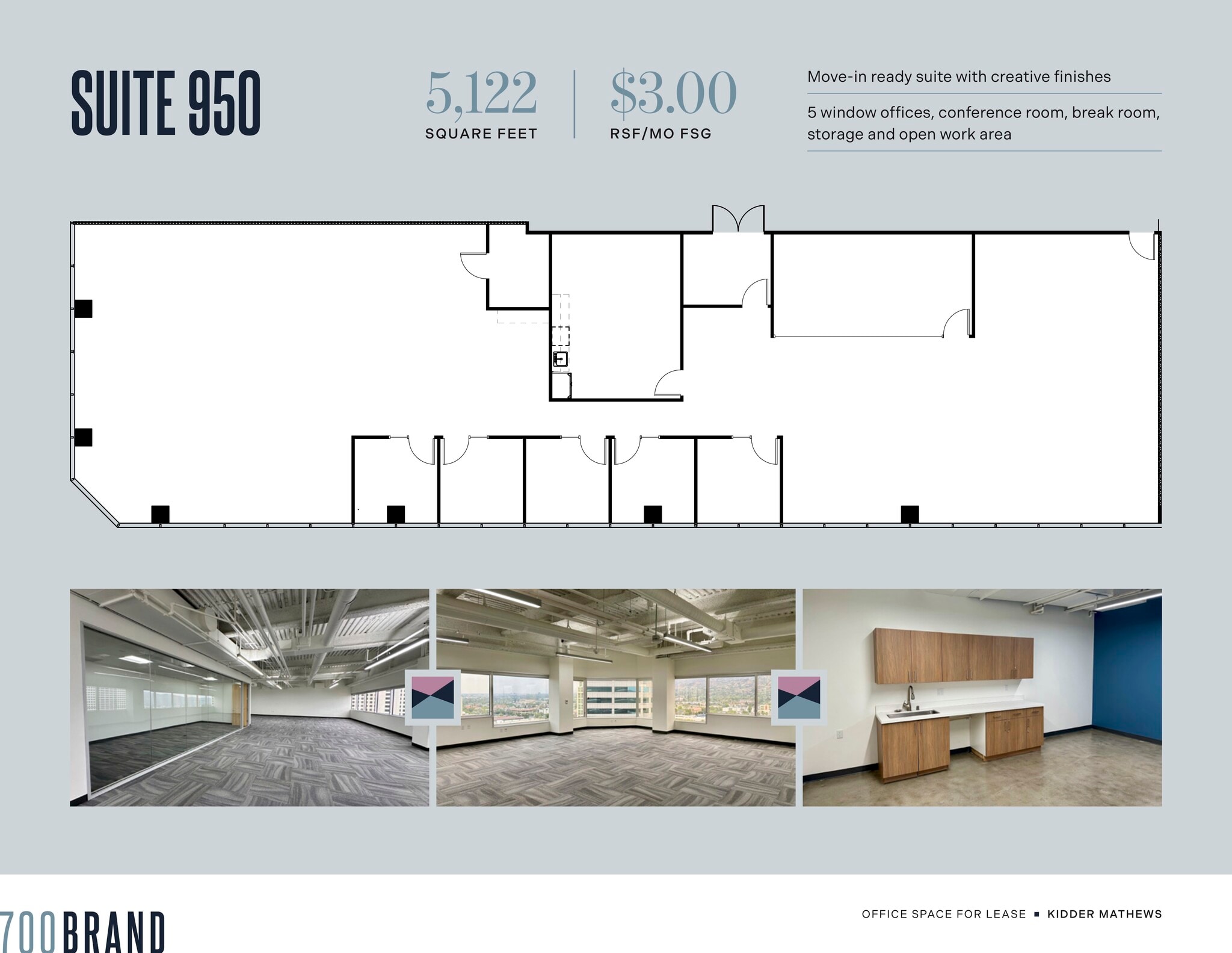 700 N Brand Blvd, Glendale, CA for lease Floor Plan- Image 1 of 6