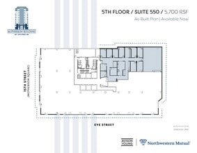 901 15th St NW, Washington, DC à louer Plan d’étage- Image 2 de 2