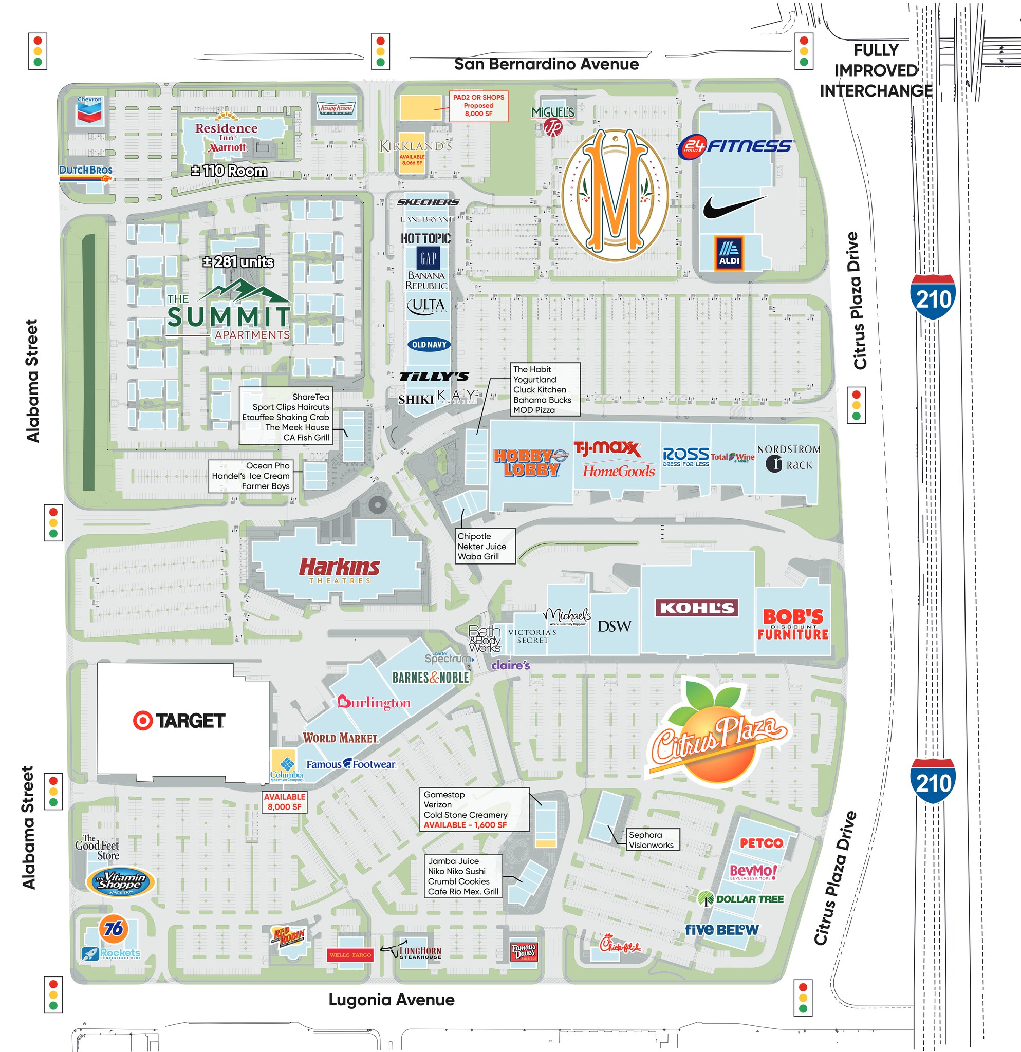 27651 San Bernardino Ave, Redlands, CA à louer Plan de site- Image 1 de 1