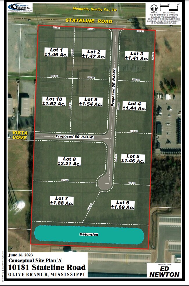 Plus de détails pour 10181 Stateline Rd, Olive Branch, MS - Terrain à vendre