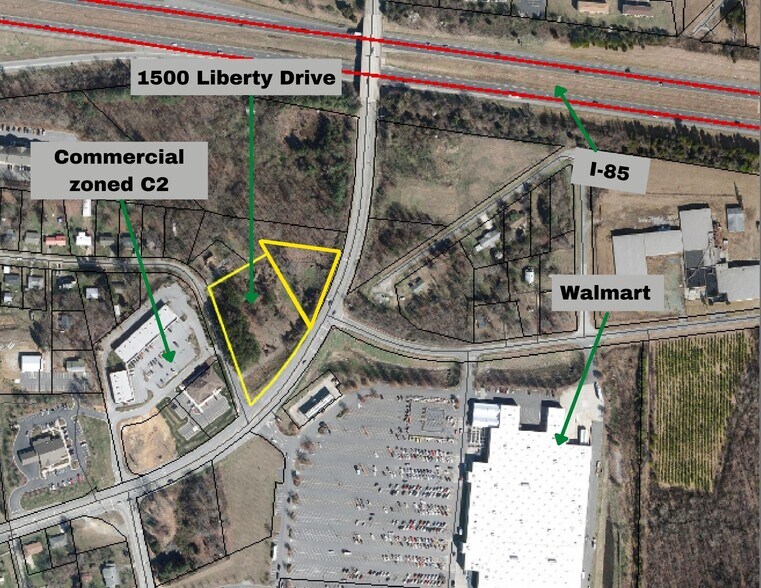 1500 Liberty, Thomasville, NC à vendre - Aérien - Image 2 de 3