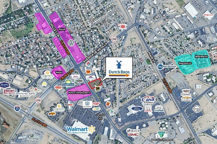 1475 S Valley Dr, Las Cruces, NM for sale - Aerial - Image 3 of 5