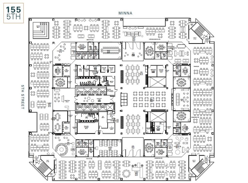 155 5th St, San Francisco, CA à louer - Plan d’étage - Image 2 de 13