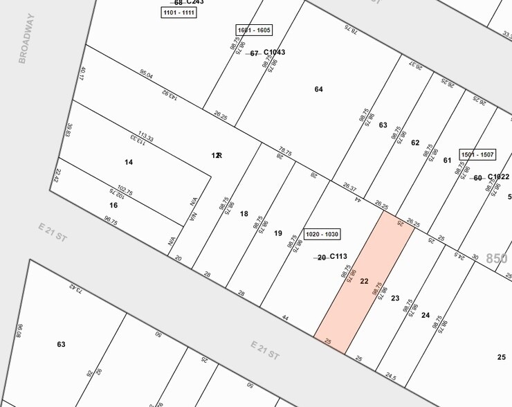 27 E 21st St, New York, NY à louer - Plan cadastral - Image 2 de 5