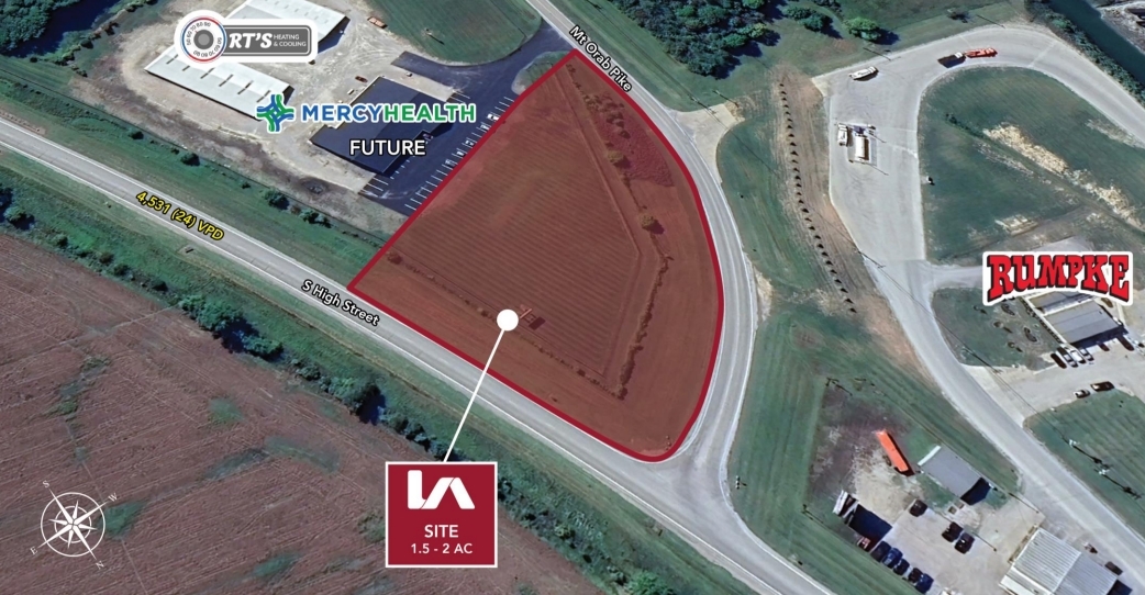 Mt Orab Pike, Georgetown, OH for lease Aerial- Image 1 of 2