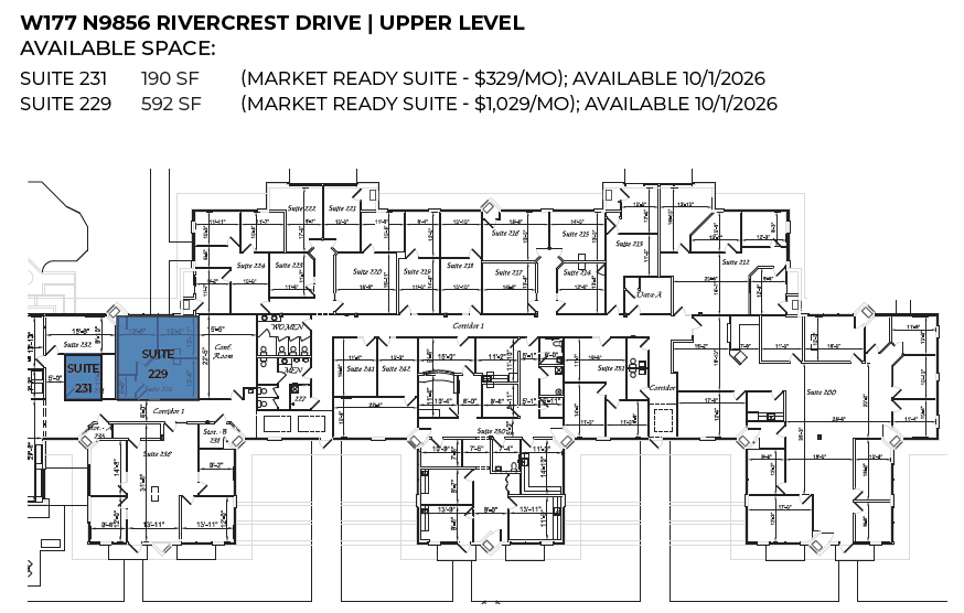 W177N9856-W178 N9912 Rivercrest Dr, Germantown, WI for lease Floor Plan- Image 1 of 1