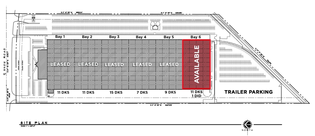 18901 Snow Rd, Brook Park, OH à louer Plan de site- Image 1 de 1