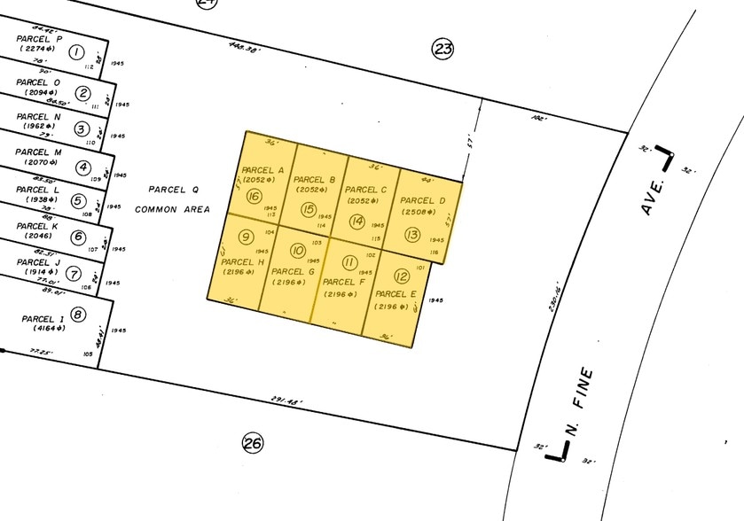 1945 N Fine Ave, Fresno, CA à louer - Plan cadastral - Image 3 de 17