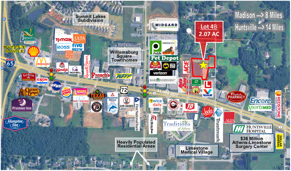 22175 US-72, Athens, AL for sale - Building Photo - Image 2 of 3
