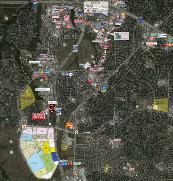 7101 Dutch Branch Rd, Benbrook, TX à vendre - Aérien - Image 2 de 2