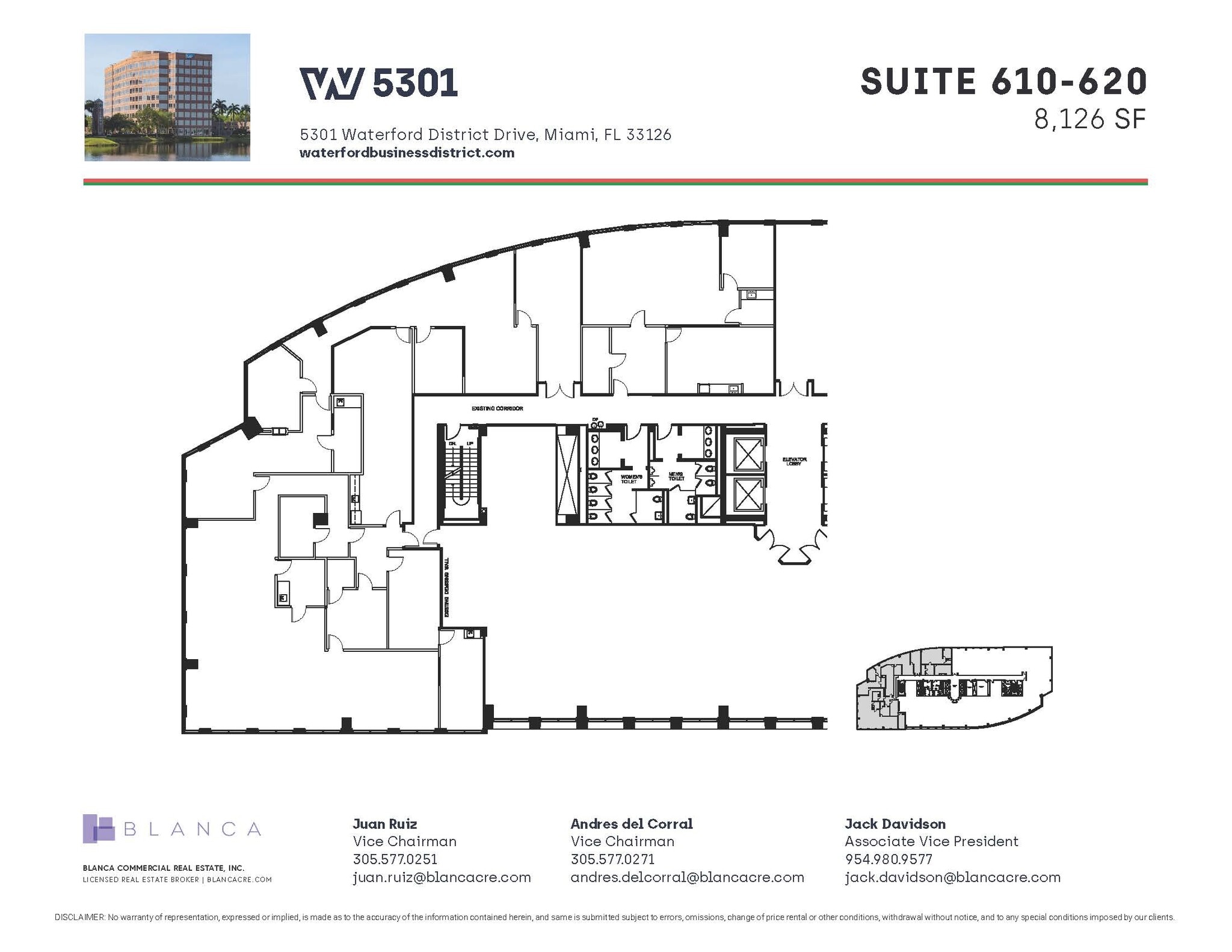 5200 Waterford District Dr, Miami, FL à louer Plan d’étage- Image 1 de 1