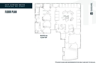 2417 Atrium Dr, Raleigh, NC for lease Floor Plan- Image 1 of 1