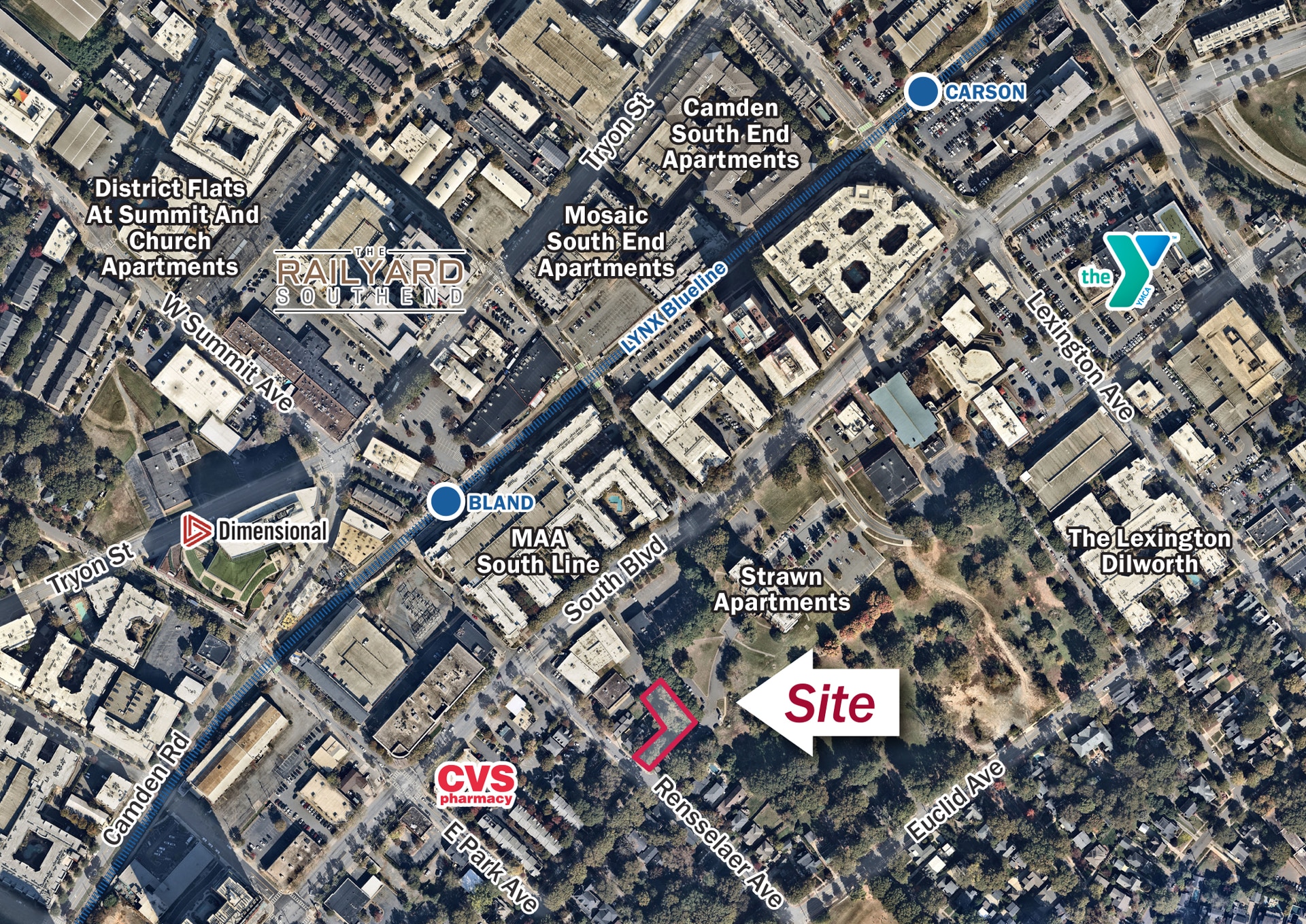 329 Rensselaer Ave, Charlotte, NC for sale Aerial- Image 1 of 4