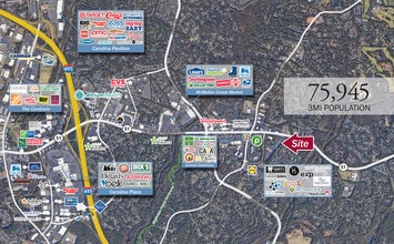 7245 Pineville-Matthews Rd, Charlotte, NC - AÉRIEN  Vue de la carte