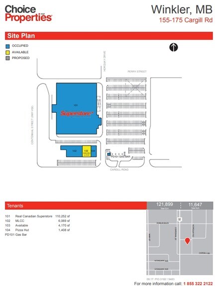 155 Cargill Rd, Winkler, MB à louer - Plan de site - Image 2 de 6