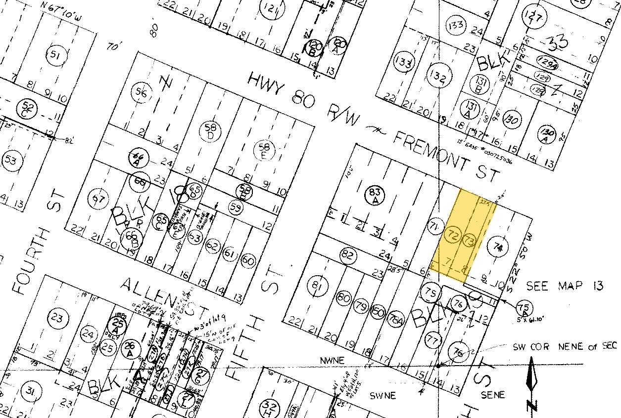 515 E Fremont St, Tombstone, AZ for sale Plat Map- Image 1 of 2