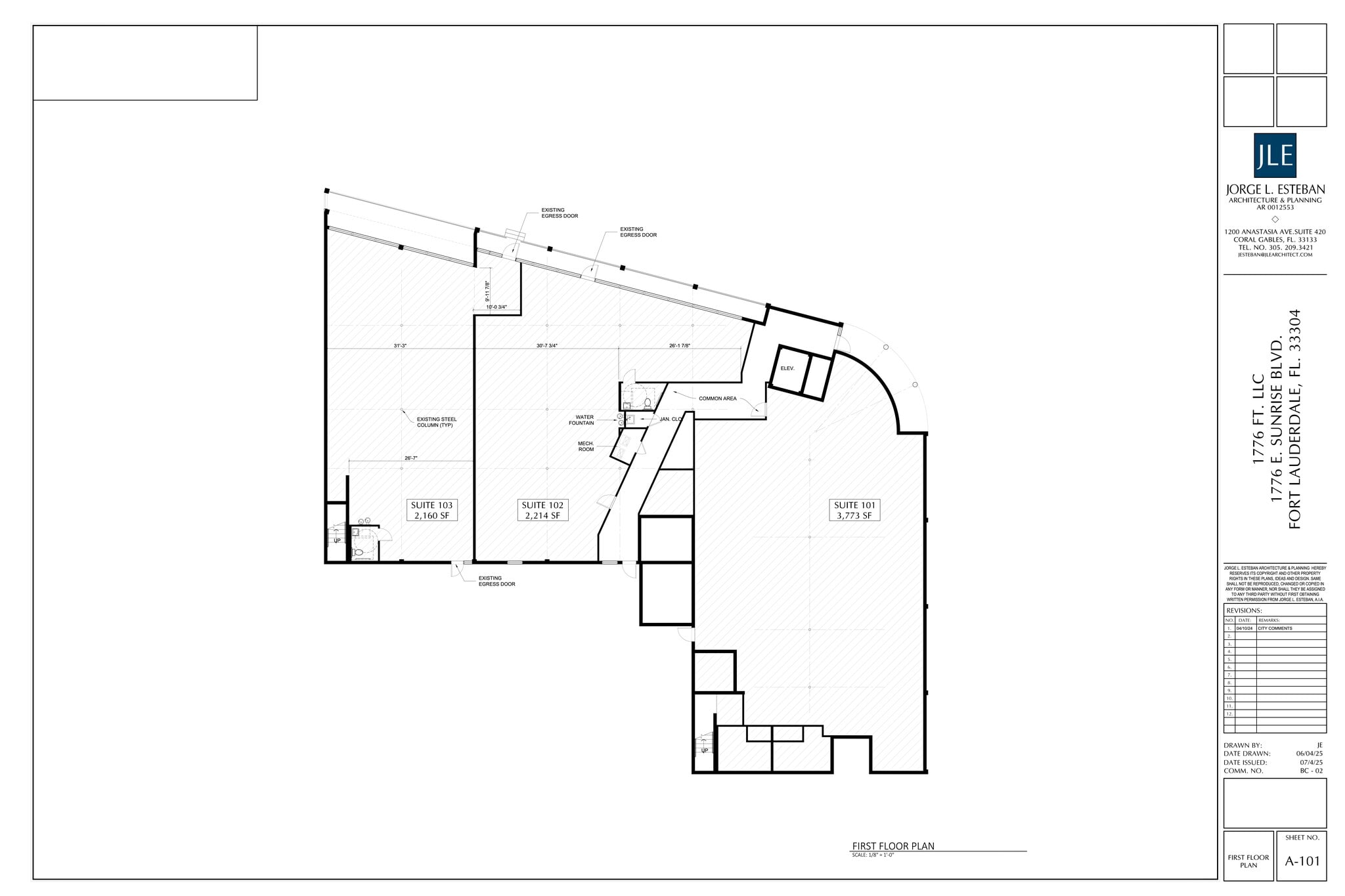 1776 E Sunrise Blvd, Fort Lauderdale, FL for lease Site Plan- Image 1 of 1