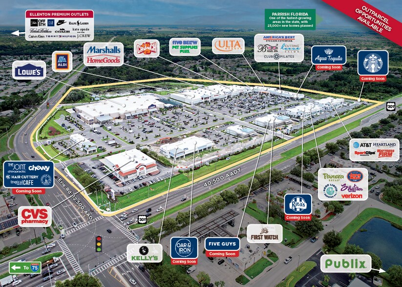 8820 US Highway 301 N, Parrish, FL à louer - Aérien - Image 2 de 7