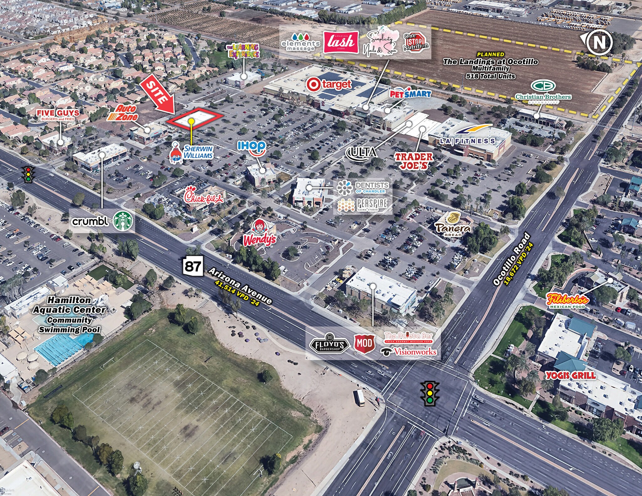 NEC Ocotillo Rd & Arizona Ave, Chandler, AZ for lease Building Photo- Image 1 of 3