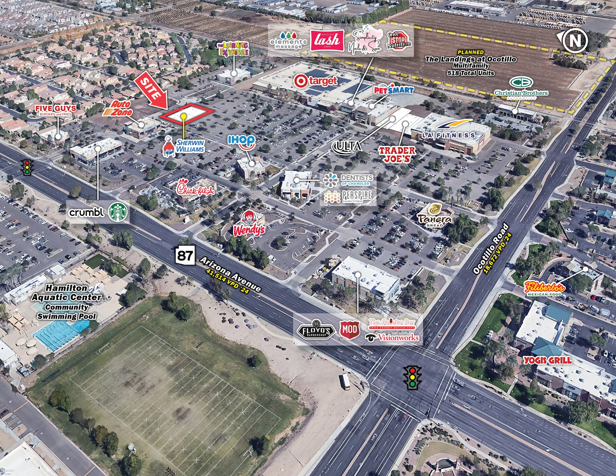 NEC Ocotillo Rd & Arizona Ave, Chandler, AZ à louer Photo du bâtiment- Image 1 de 3