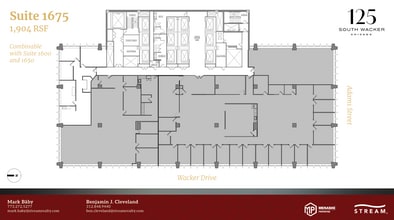 125 S Wacker Dr, Chicago, IL à louer Plan d’étage- Image 1 de 1