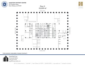 701 Poydras St, New Orleans, LA à louer Plan de site- Image 1 de 1