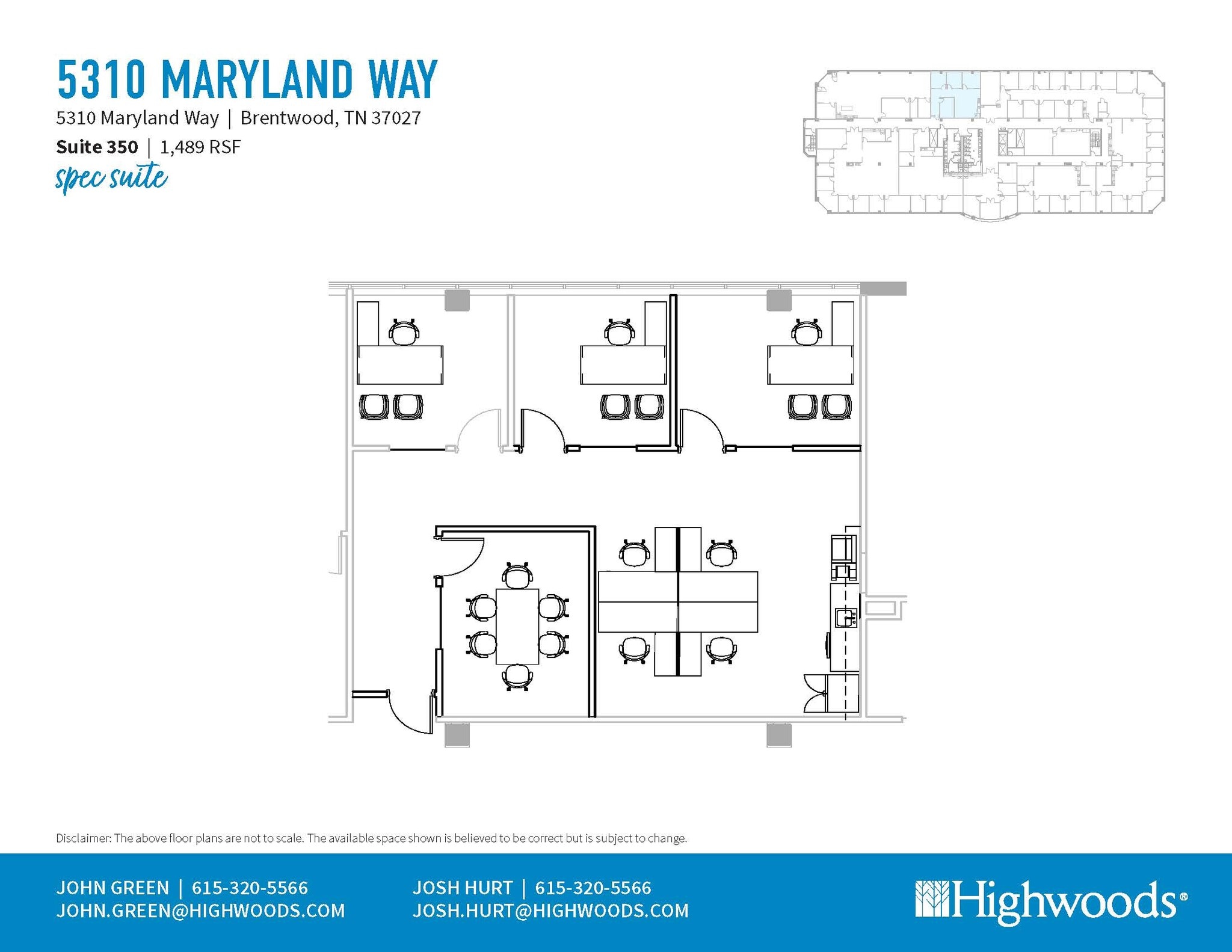 5410 Maryland Way, Brentwood, TN for lease Floor Plan- Image 1 of 1