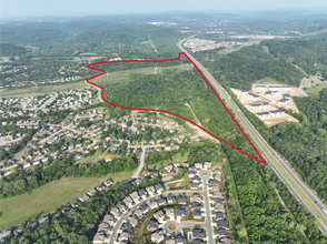 Newsom Station Road at McCrory Lane/I-40 Exit, Nashville, TN - aerial  map view