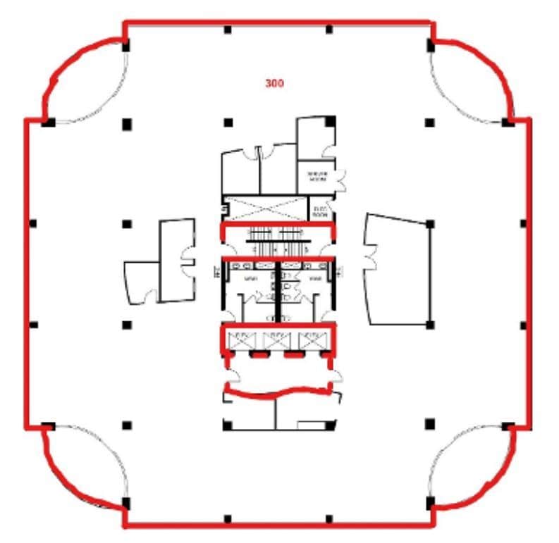1400 Blair Towers Pl, Ottawa, ON à louer Plan d’étage- Image 1 de 1
