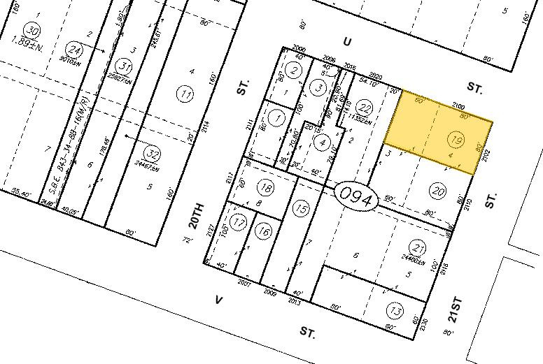 2100 21st St, Sacramento, CA for lease - Plat Map - Image 2 of 6