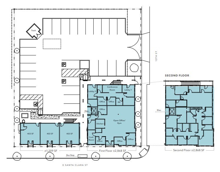 602 E Santa Clara St, San Jose, CA à vendre - Plan d’étage - Image 3 de 4