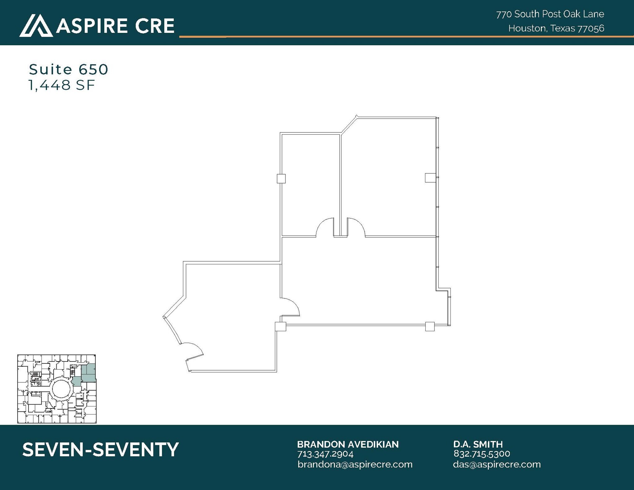 770 S Post Oak Ln, Houston, TX for lease Floor Plan- Image 1 of 2