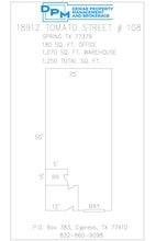 18912 Tomato Rd, Spring, TX for lease Site Plan- Image 1 of 1