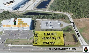 N NORMANDY BLVD, Deltona, FL - Aérien  Vue de la carte