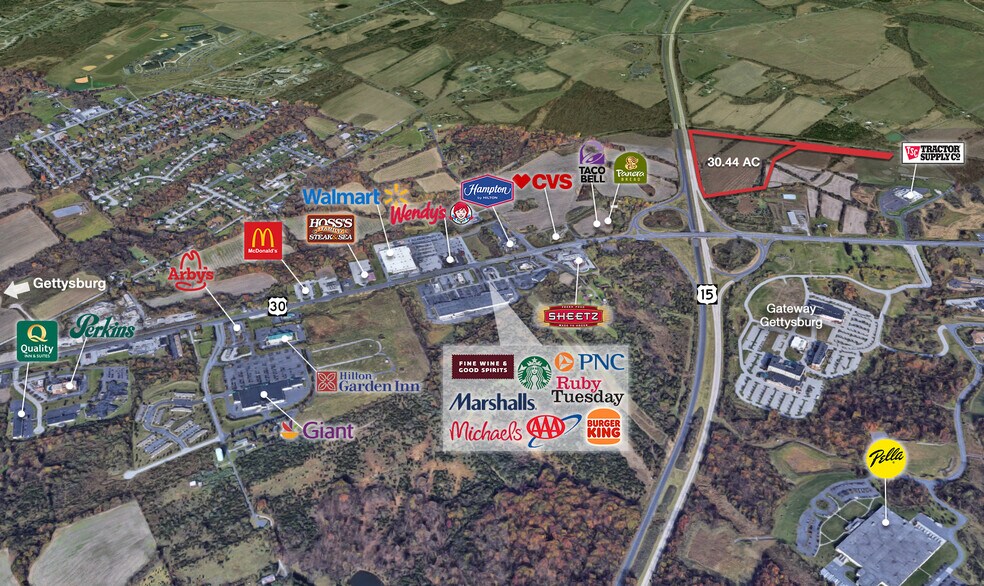 Rt. 30 & Rt. 15, Gettysburg, PA for sale - Building Photo - Image 2 of 2