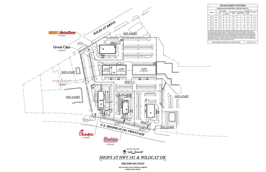 1400 Wildcat Dr, Portland, TX à louer - Plan de site - Image 2 de 2