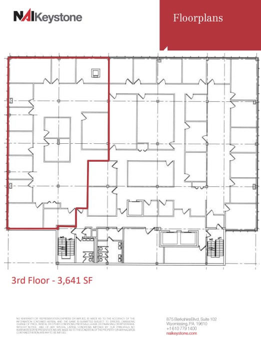 50 N 5th St, Reading, PA à louer Plan d’étage- Image 1 de 1