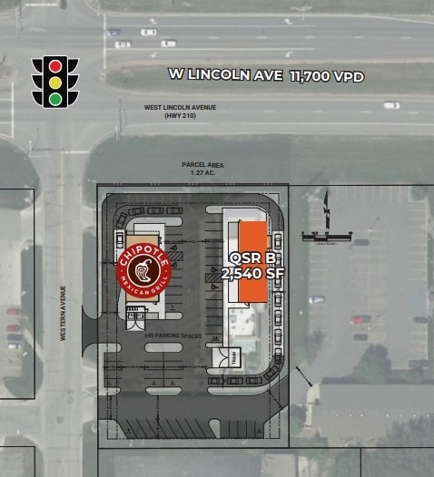528 Western Ave, Fergus Falls, MN for lease - Site Plan - Image 2 of 2