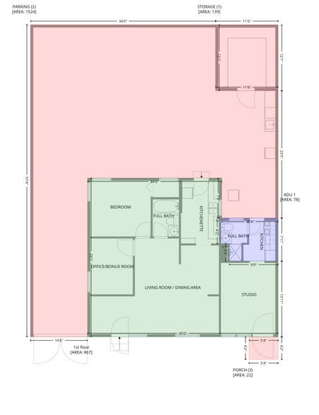9375 Fern St, South El Monte, CA for sale - Floor Plan - Image 2 of 20