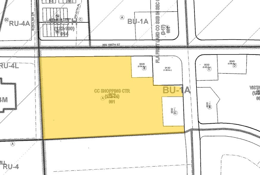 18452-18538 NW 67th Ave, Miami Gardens, FL à louer - Plan cadastral - Image 3 de 8