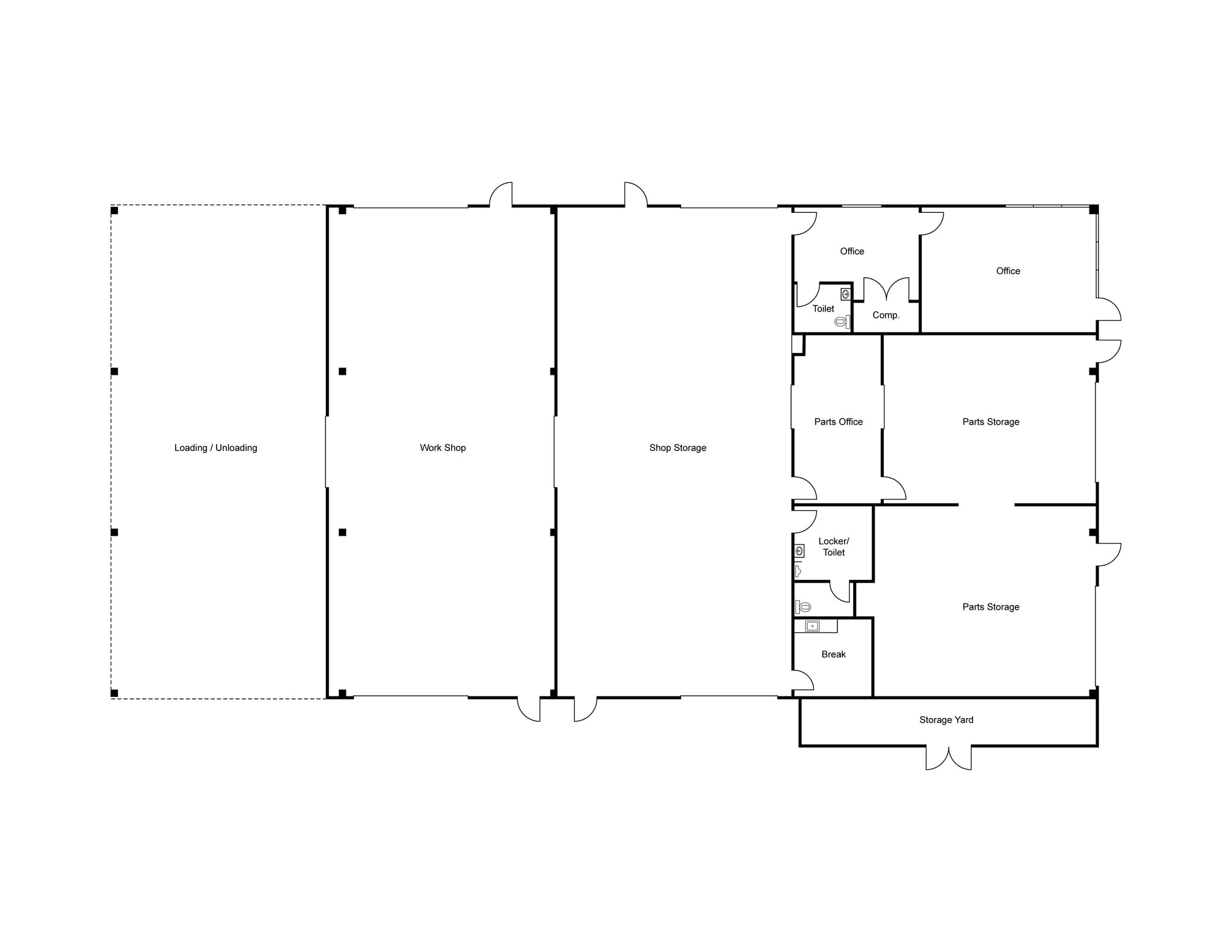 3501 Unicorn Rd, Bakersfield, CA for lease Floor Plan- Image 1 of 1