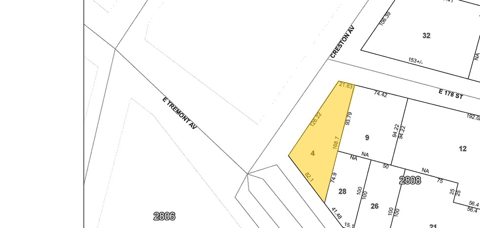 151 E Tremont Ave, Bronx, NY à vendre - Plan cadastral - Image 1 de 1