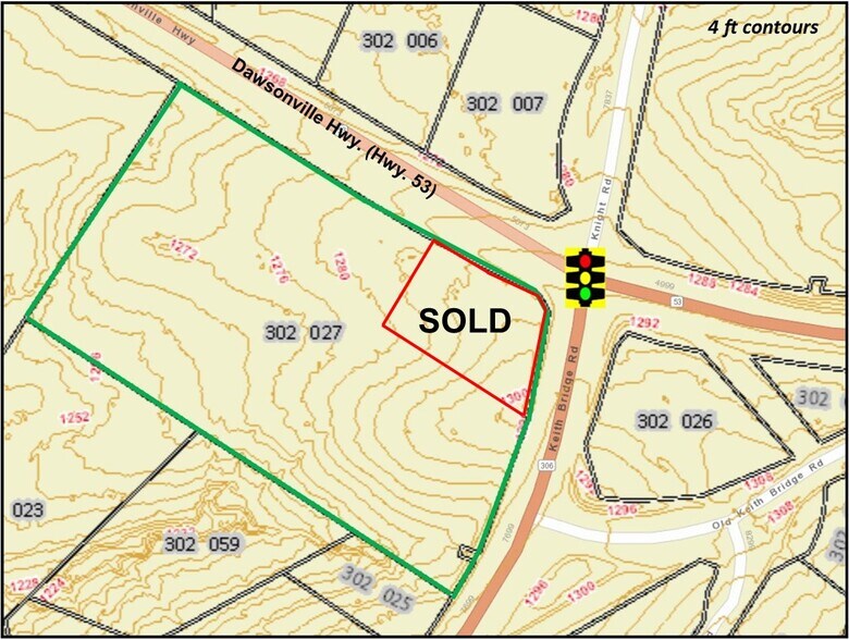 Hwy 53 at Hwy 306, Gainesville, GA for sale - Plat Map - Image 2 of 3