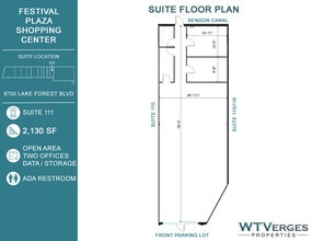 8700 Lake Forest Blvd, New Orleans, LA for lease Floor Plan- Image 1 of 2