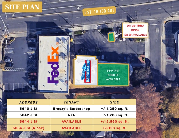 5640-5644 J St, Sacramento, CA for lease - Building Photo - Image 3 of 7