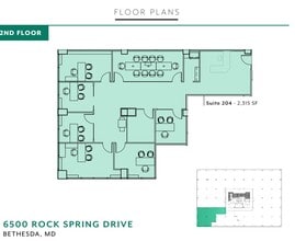 6500 Rock Spring Dr, Bethesda, MD à louer Plan d’étage- Image 1 de 1